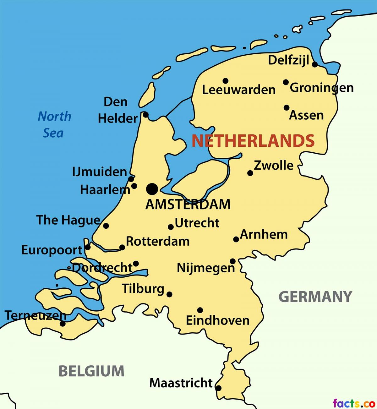 هولندا خريطة المدينة 